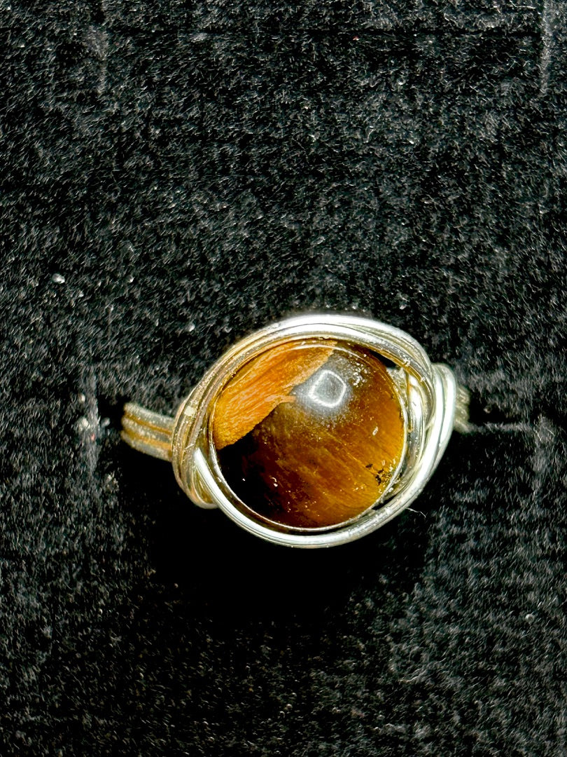 RG WW TIGERS EYE silver 7.5