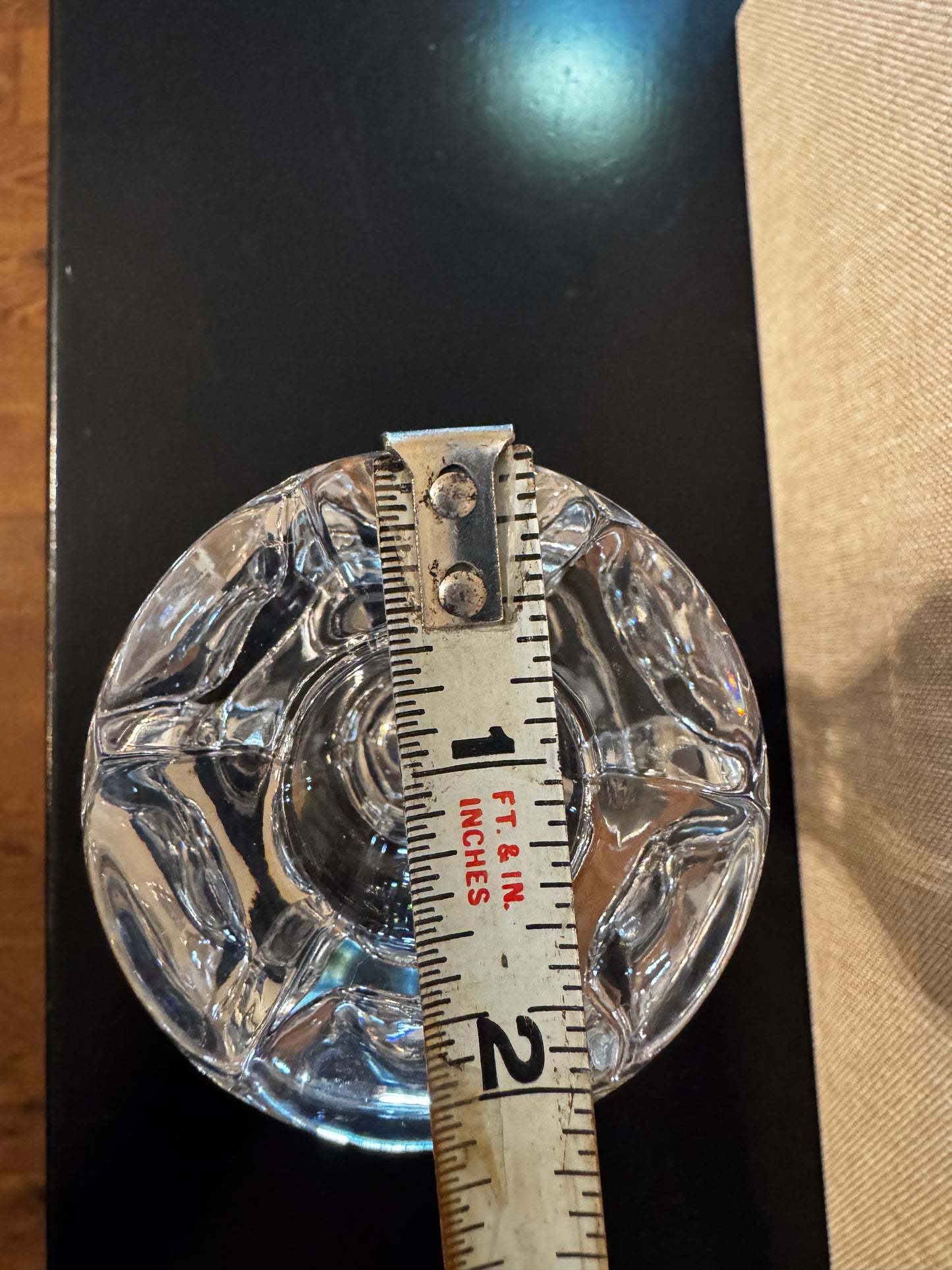 Candle holder 4" tall x 2.25" wide