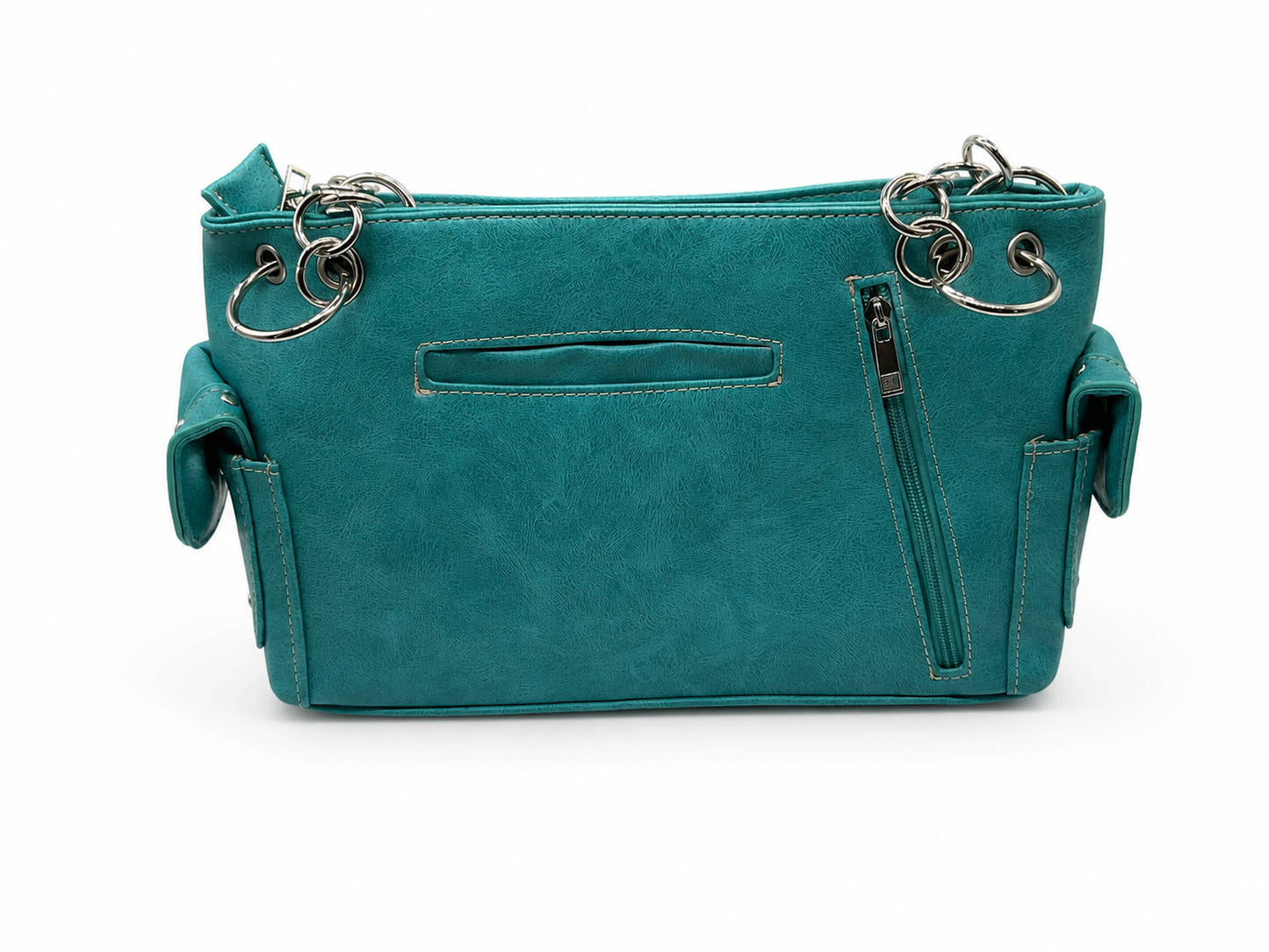 3 Feather & Arrows Concealed Carry Purse Turq