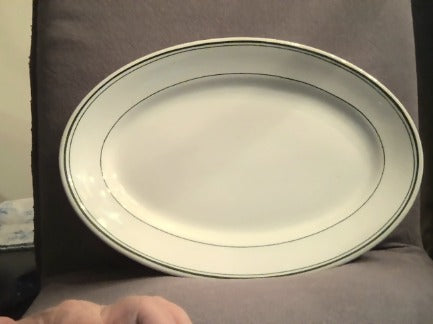Platter Carr China 15.5" long x 11 " wide