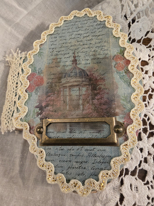 Oval  Vintage Junk Journal