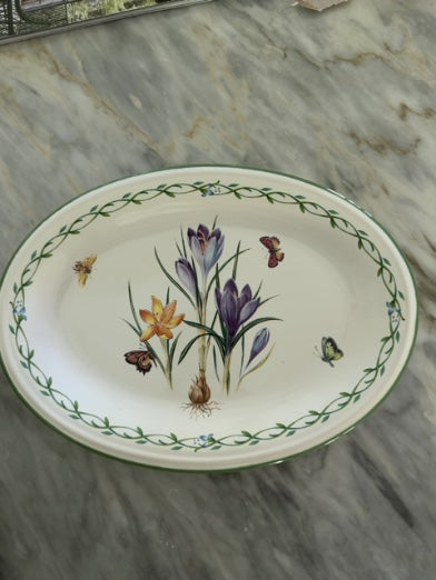 Studio Nova Oval Garden Bloom Dish 9" x 6.5"