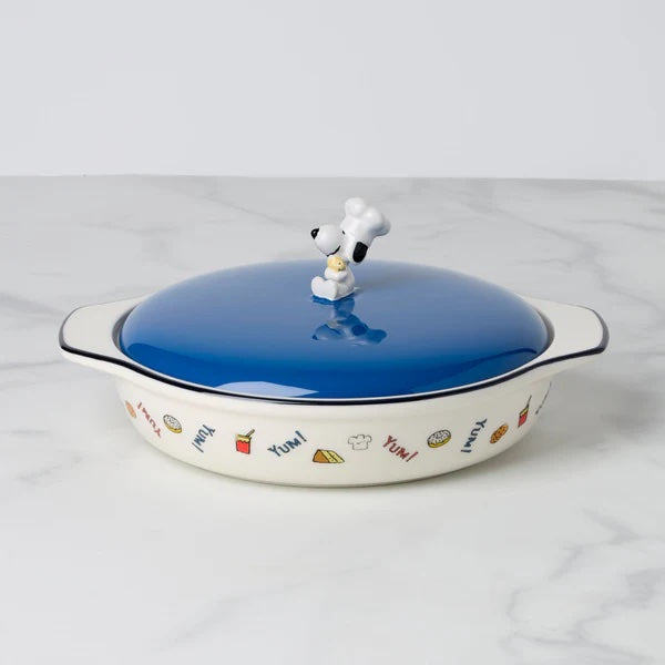 Chef Snoopy Covered Casserole Dish Lenox