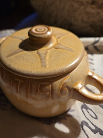 Frankoma individual serving pots with lids