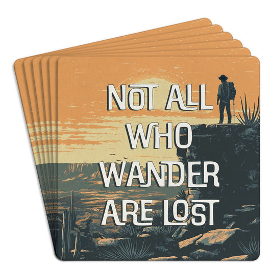 Bar Coasters  6 Pk All Who Wander