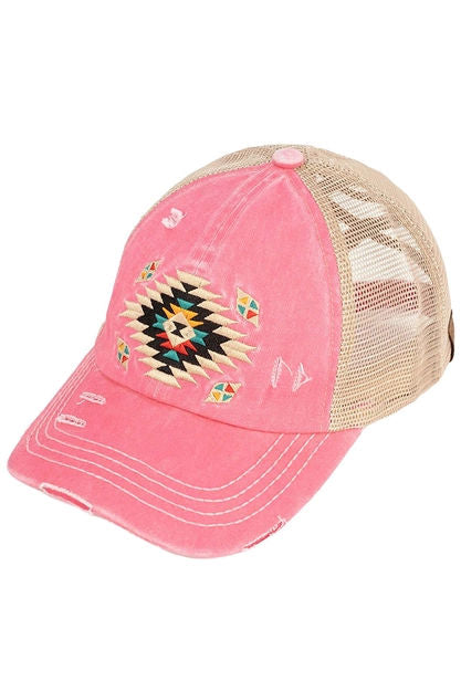 Ball Cap Aztec Pink