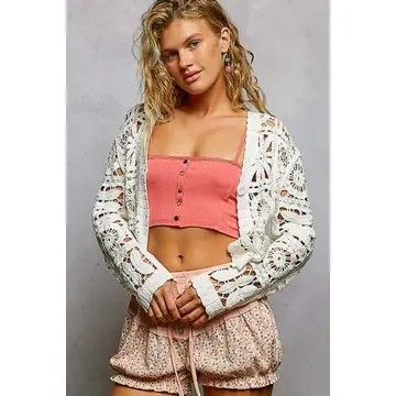 CROCHET CARDIGAN POL M