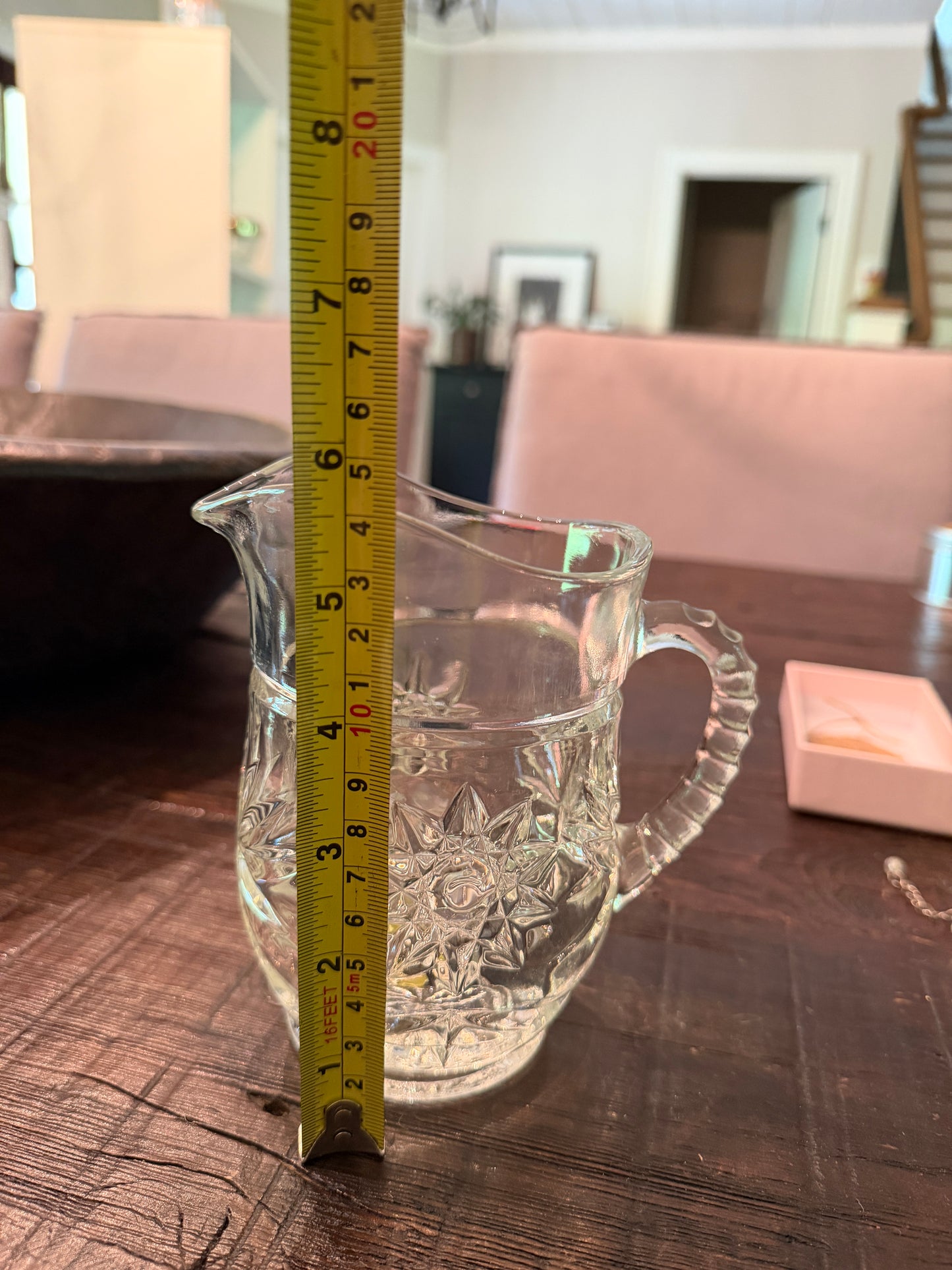 Small Pitcher Anchor Hocking 6” x 5.5”