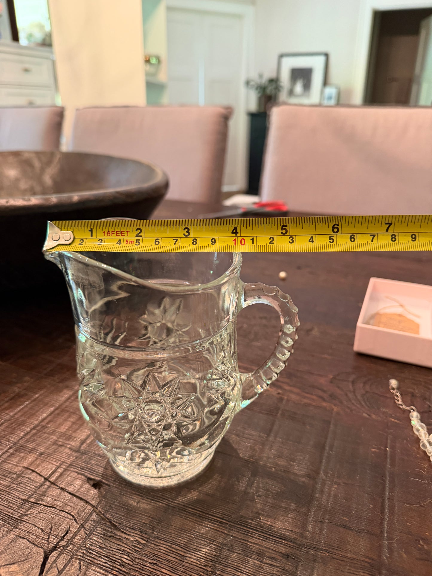 Small Pitcher Anchor Hocking 6” x 5.5”