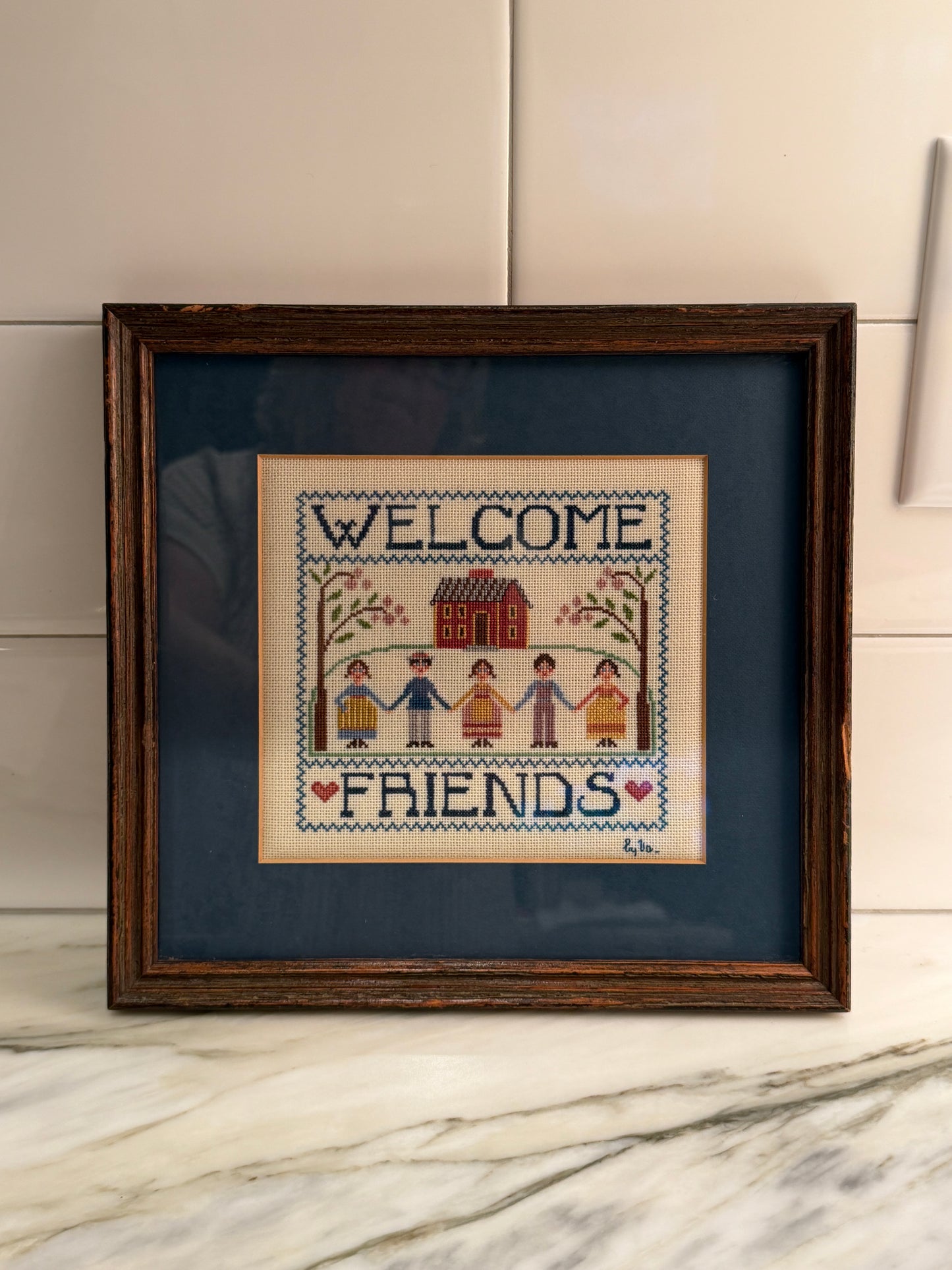 Needlepoint Artwork  9” x 9.5”