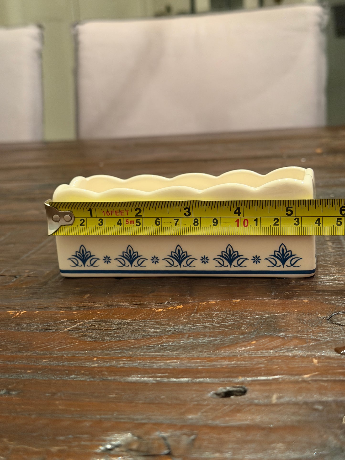 Blue border Trinket Dish