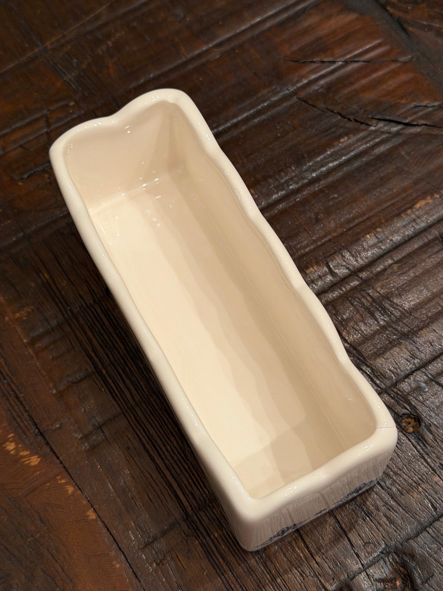 Blue border Trinket Dish