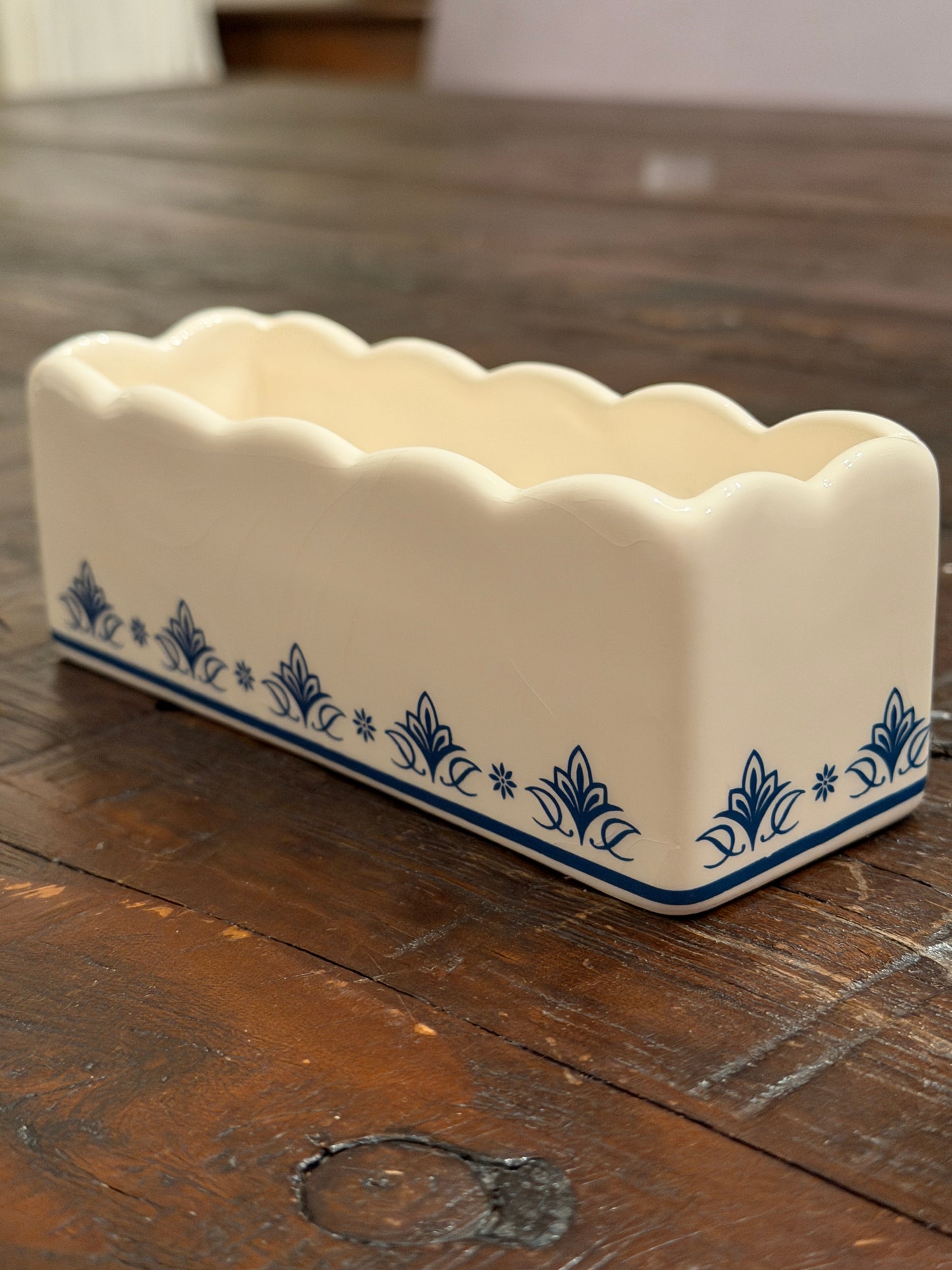 Blue border Trinket Dish