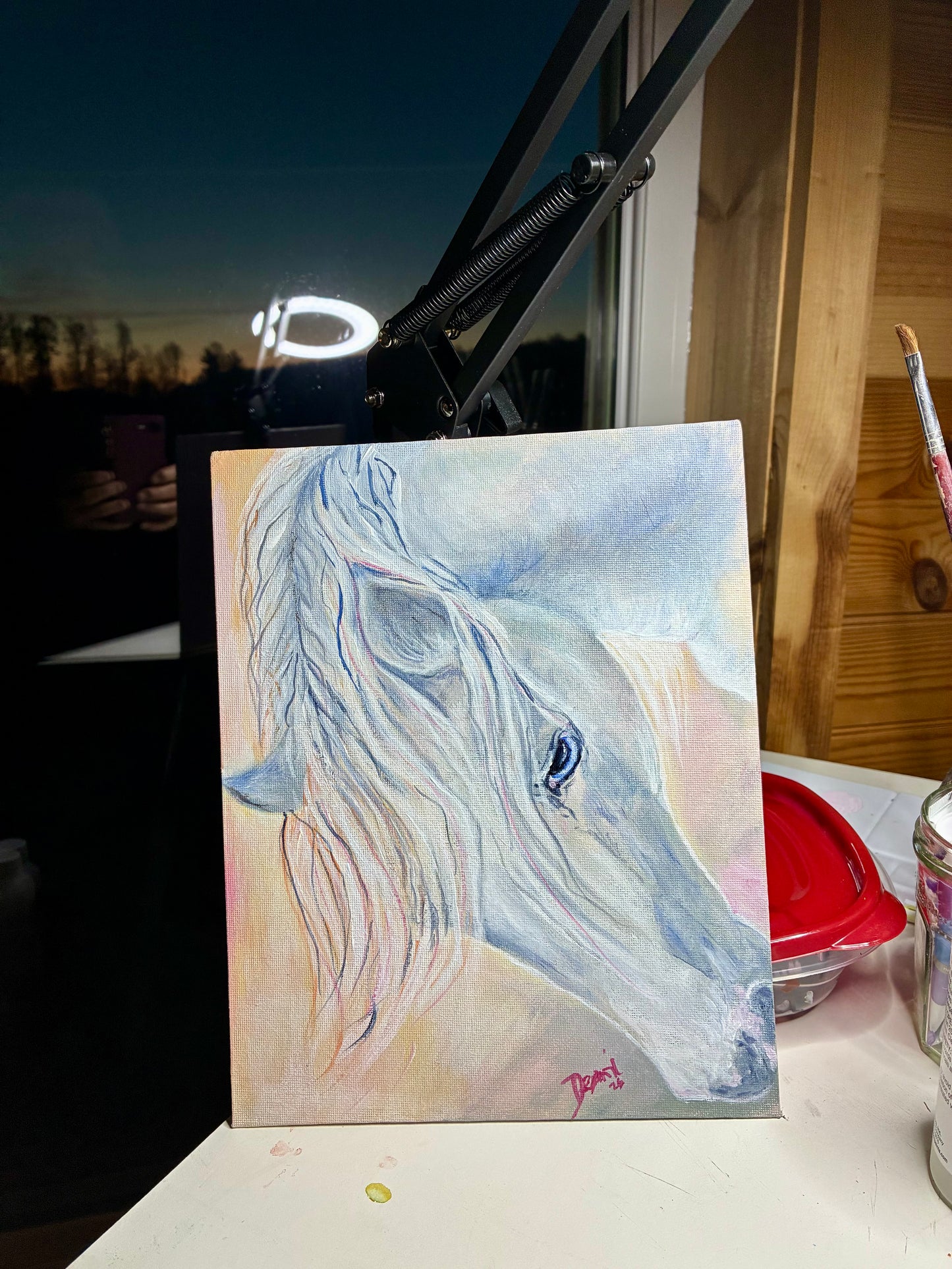 8x10 horse painting Dennie’s Art Works