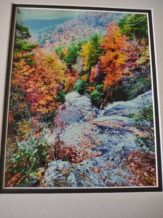 Glenn Falls - Color Framed Photograph  8x10 photo in 13x16 frame