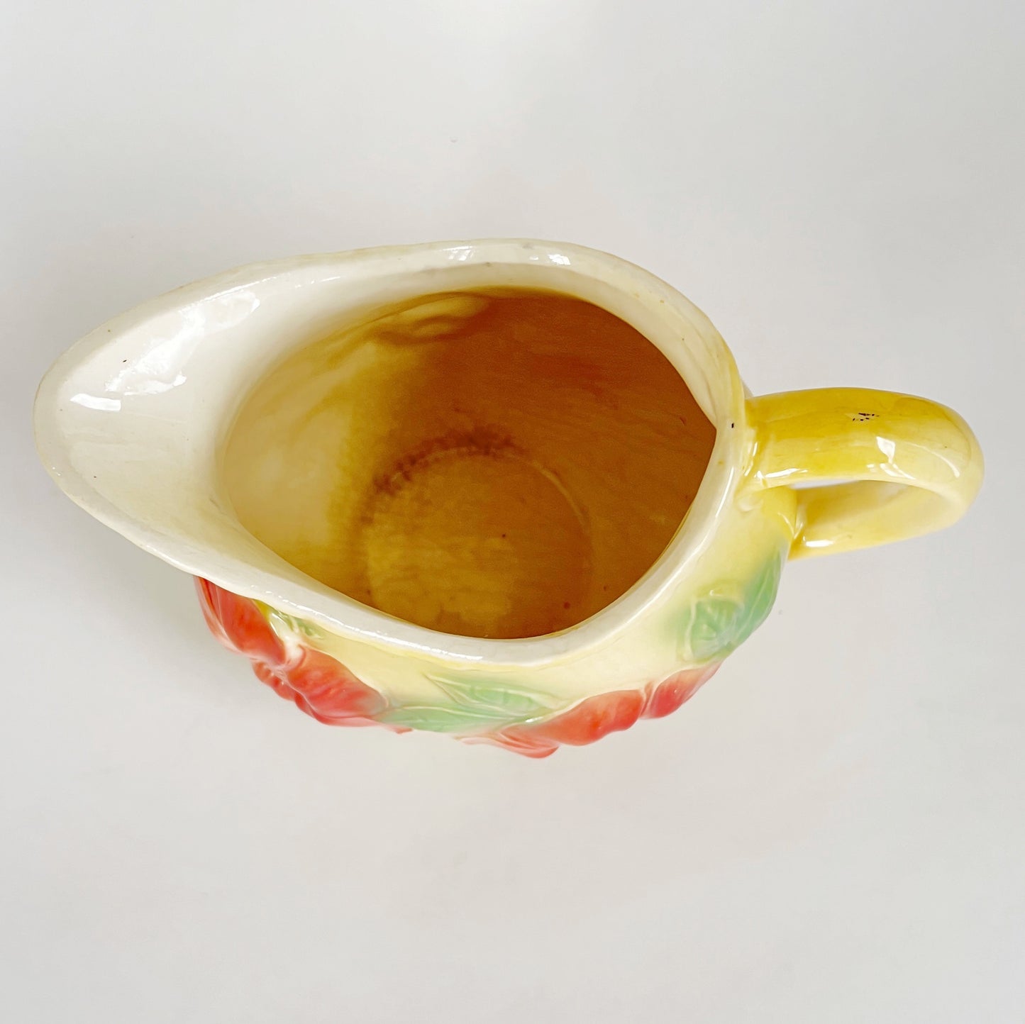 1950s Hull Pottery Dogwood Sunglow Flower Pitcher 24 oz