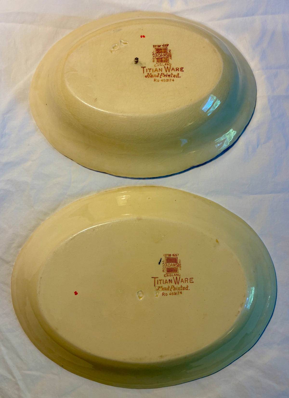 Large 28pc Collection of Rare Royal Adams Ivory Titan Ware Maytime pattern 459174 with Scalloped Edge