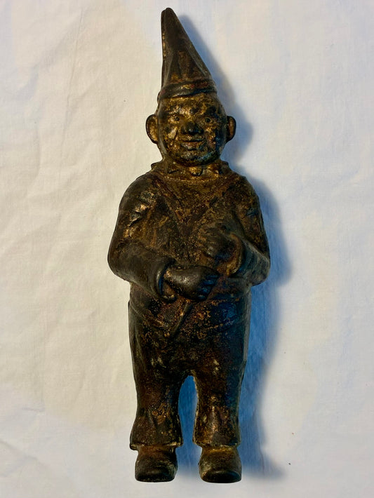 Vintage Cast Iron A.C. Williams Penny Clown Coin Bank 1900's Art Deco