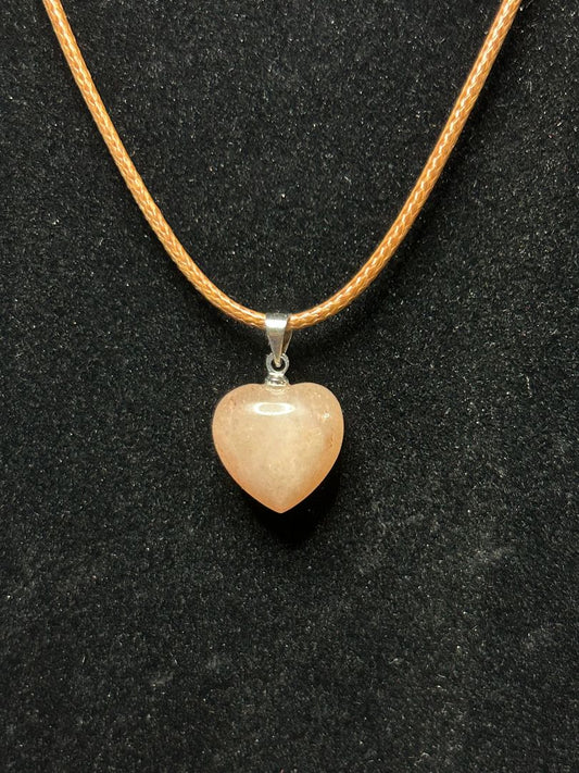 NL.SM. HEART ROSE QUARTZ rose 16mm