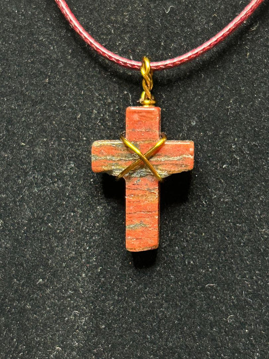 NL CROSS RED JASPER red 35 mm