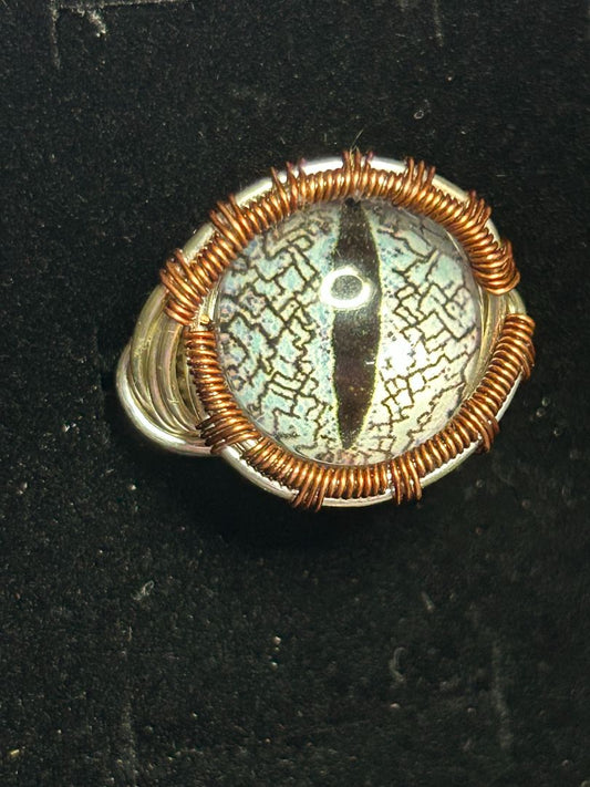 RG DRAGON EYE GREY silver/copper - size 6