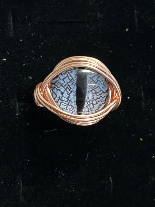 RG DRAGON EYE GREY rose gold - size 7.5