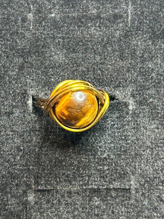 RG WW TIGERS EYE antique brass  7.5