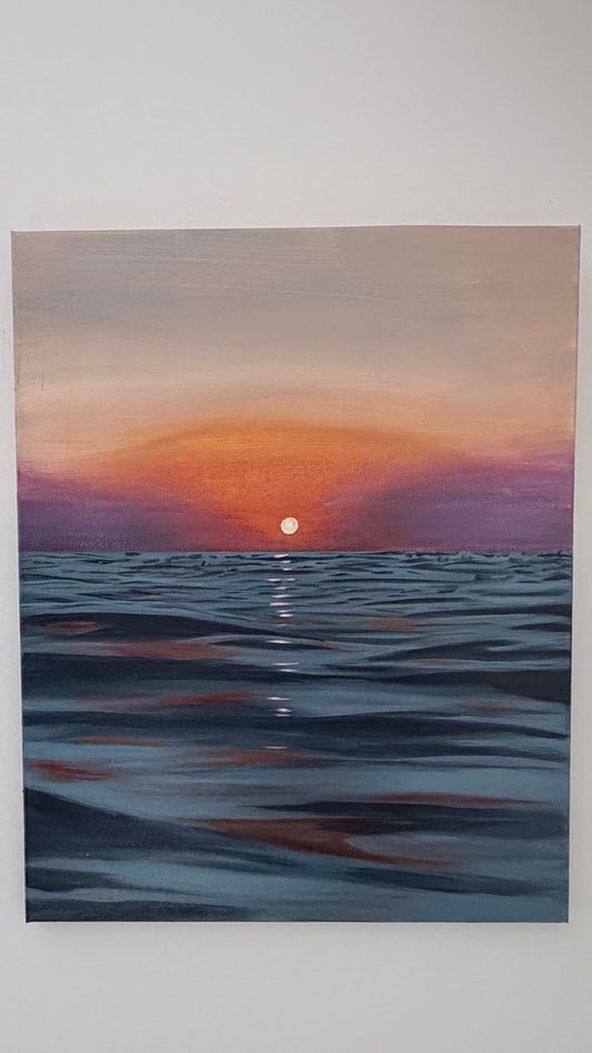 Magical Sunset at Sea