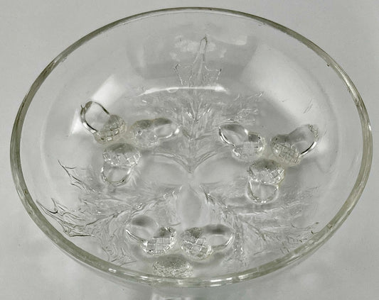 Vintage Acorn & Oak Leaves Bowl Federal Glass