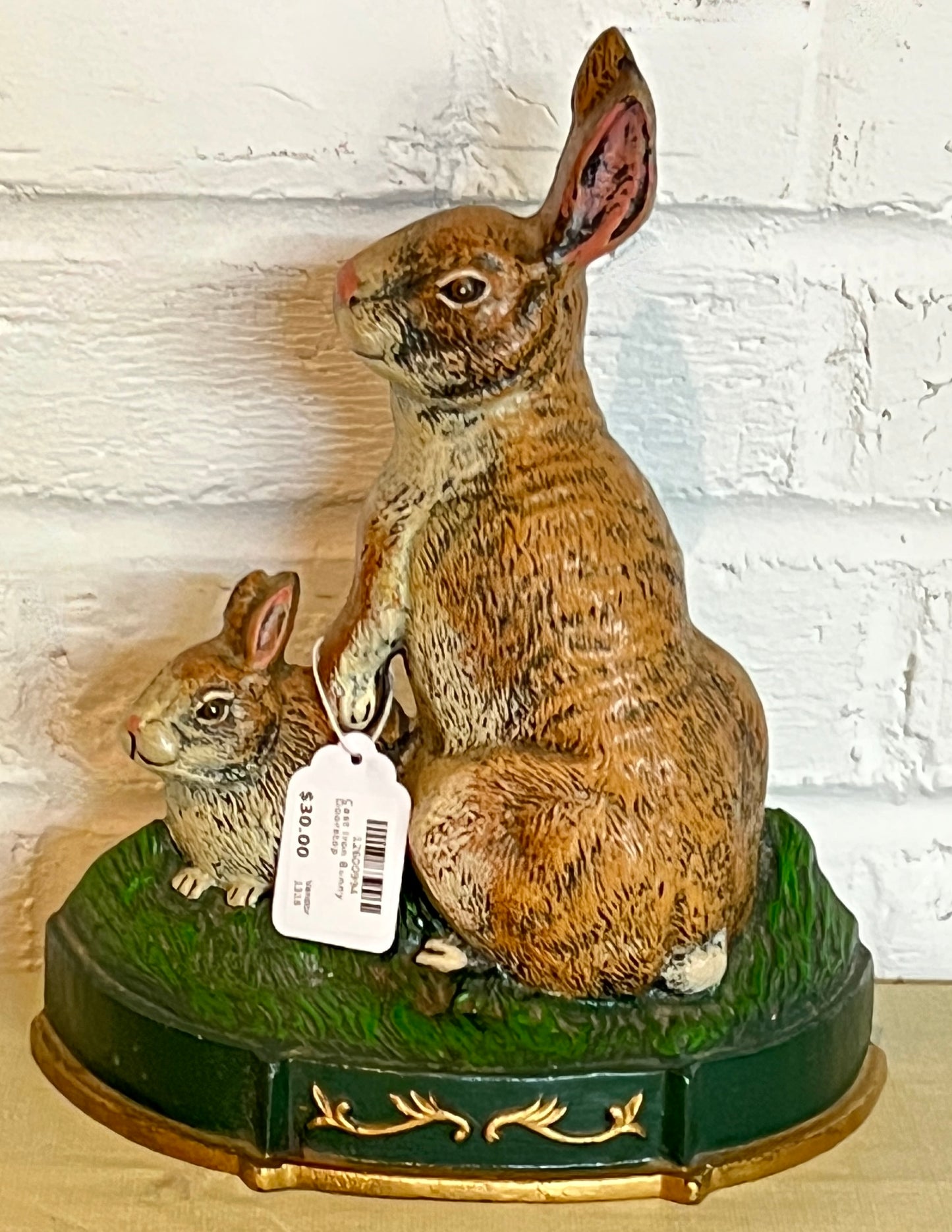 Vintage Cast Iron Bunny Doorstop