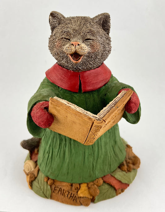 Tim Wolfe/Tom Clark 1999 Gnome Eartha Cat "Carols for Critters" #38