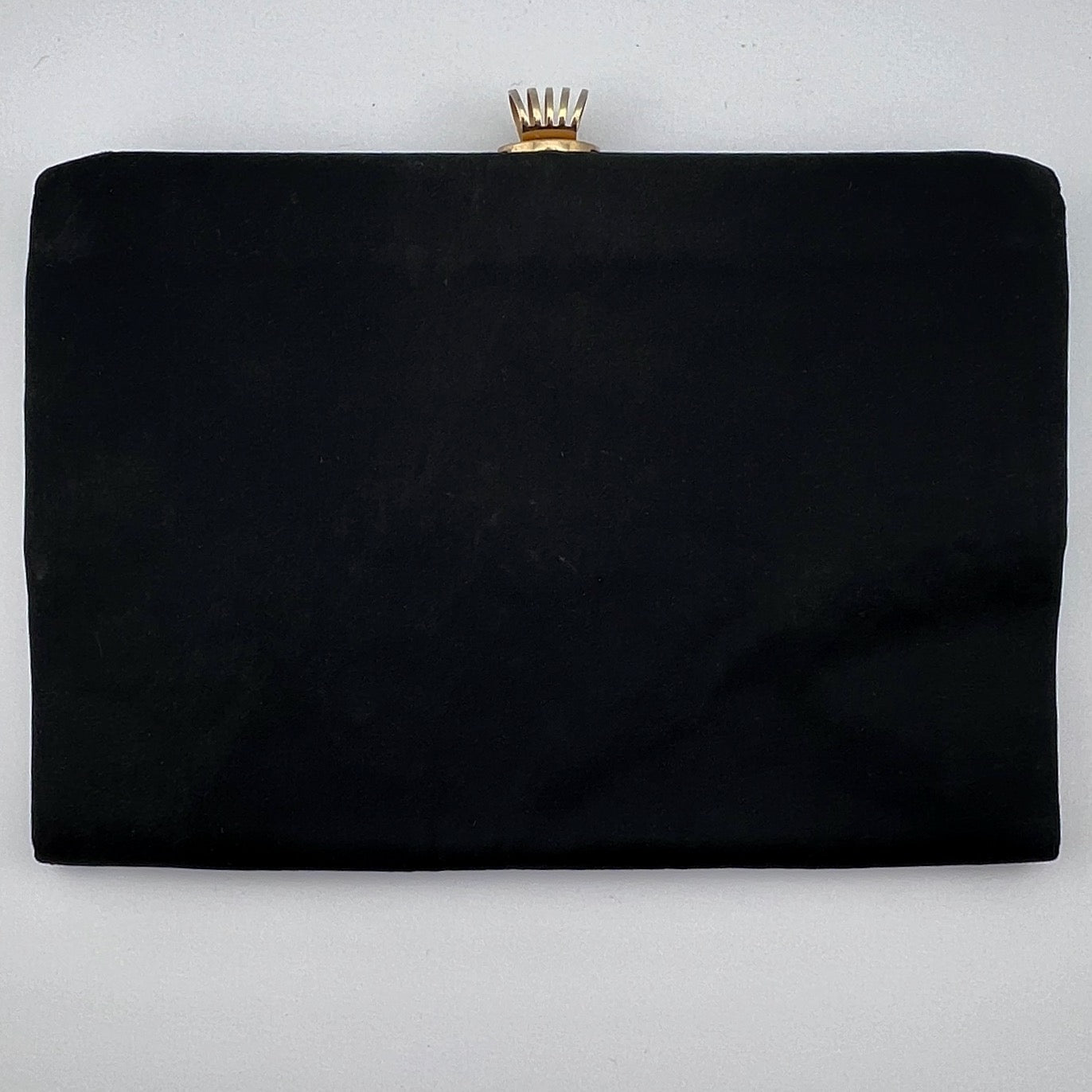 1940s-50s  L & M Lowry & Mund Spotlite Black Clutch Purse