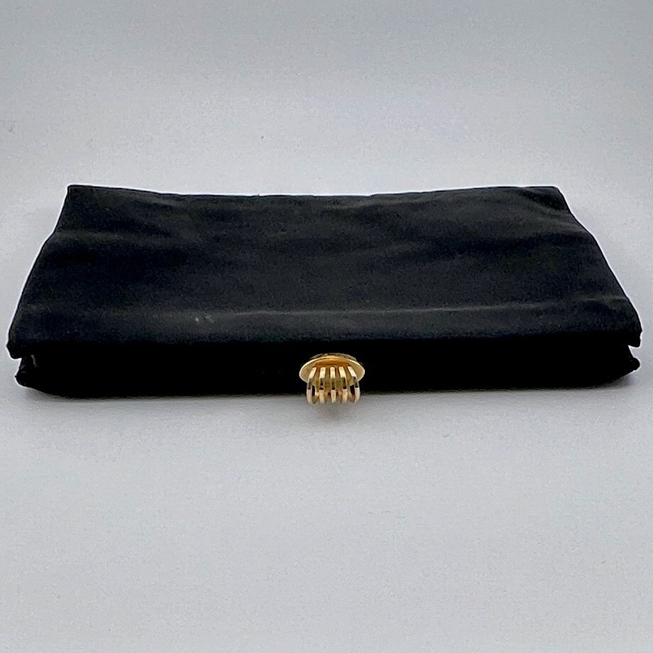 1940s-50s  L & M Lowry & Mund Spotlite Black Clutch Purse