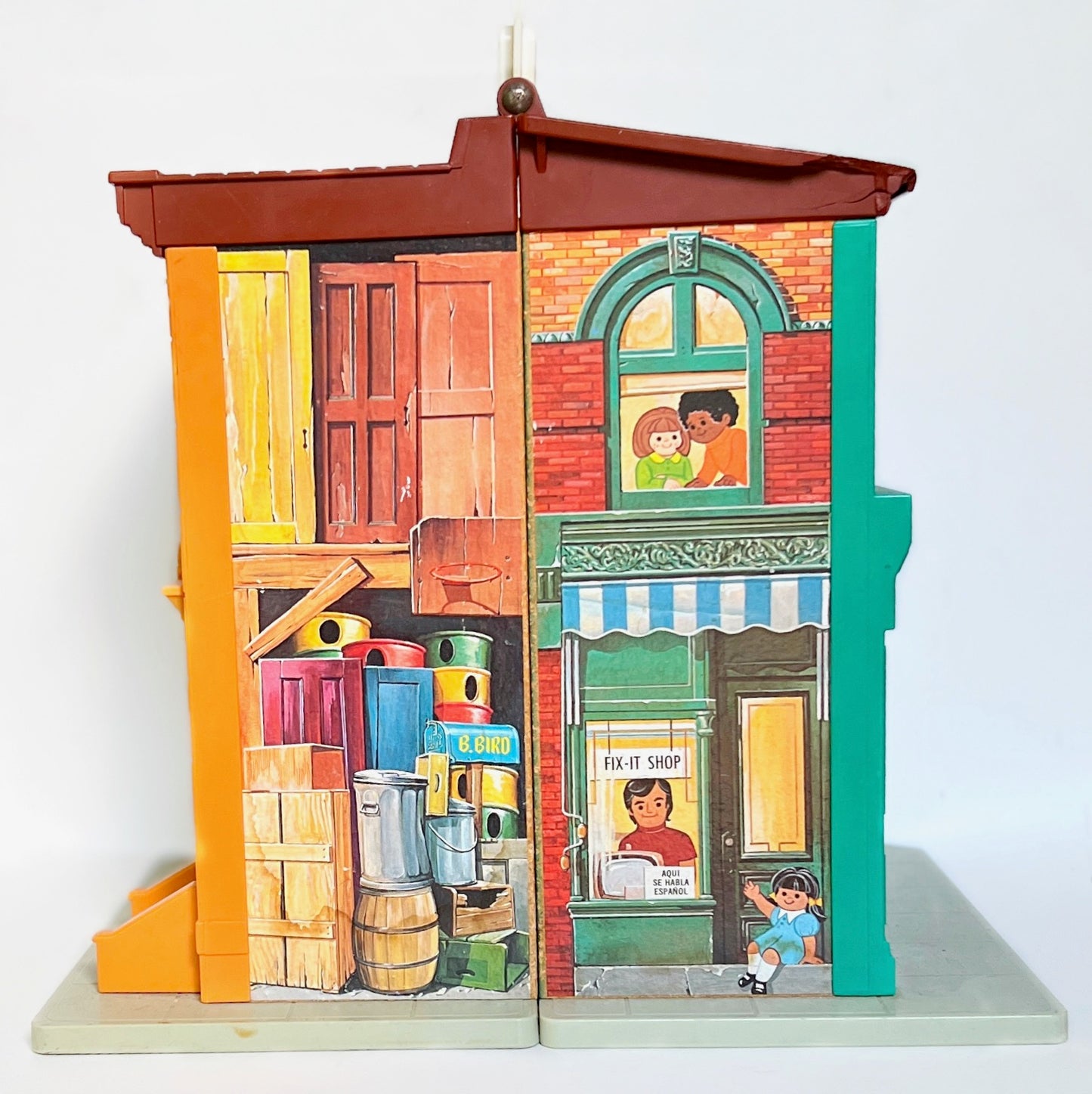 1974 Fisher Price Little People Play Family Sesame Street House #938