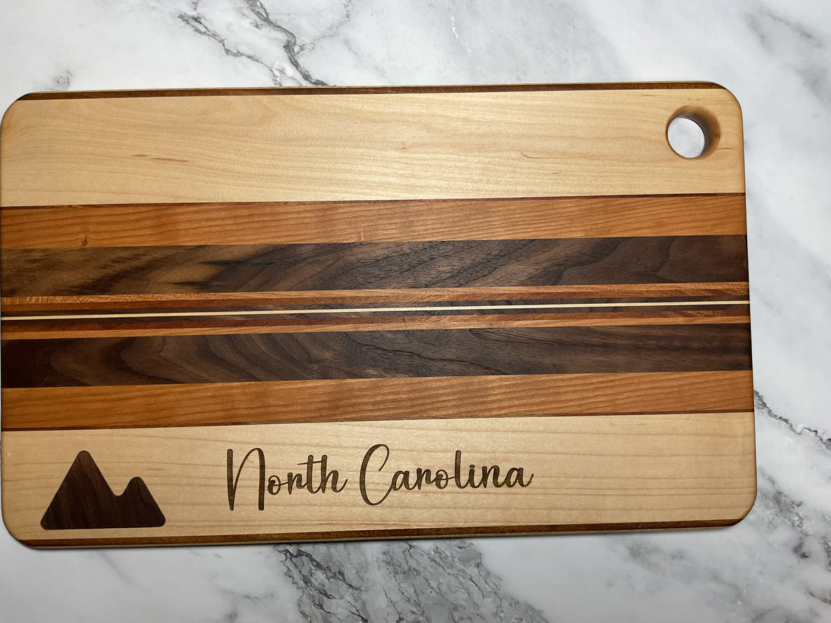 Inlay Accent Cutting Board – Handcrafted Hardwood