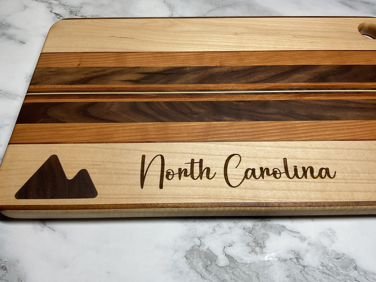 Inlay Accent Cutting Board – Handcrafted Hardwood