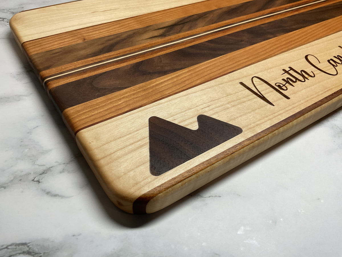 Inlay Accent Cutting Board – Handcrafted Hardwood