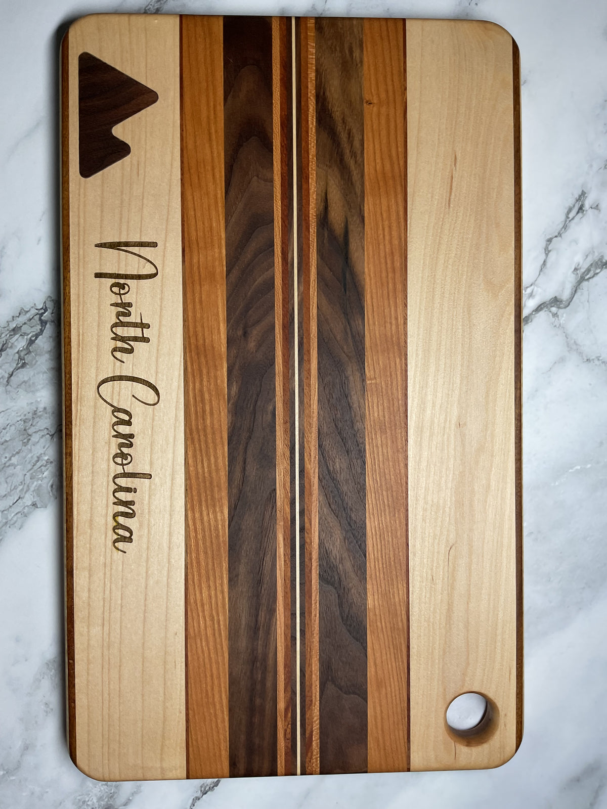 Inlay Accent Cutting Board – Handcrafted Hardwood