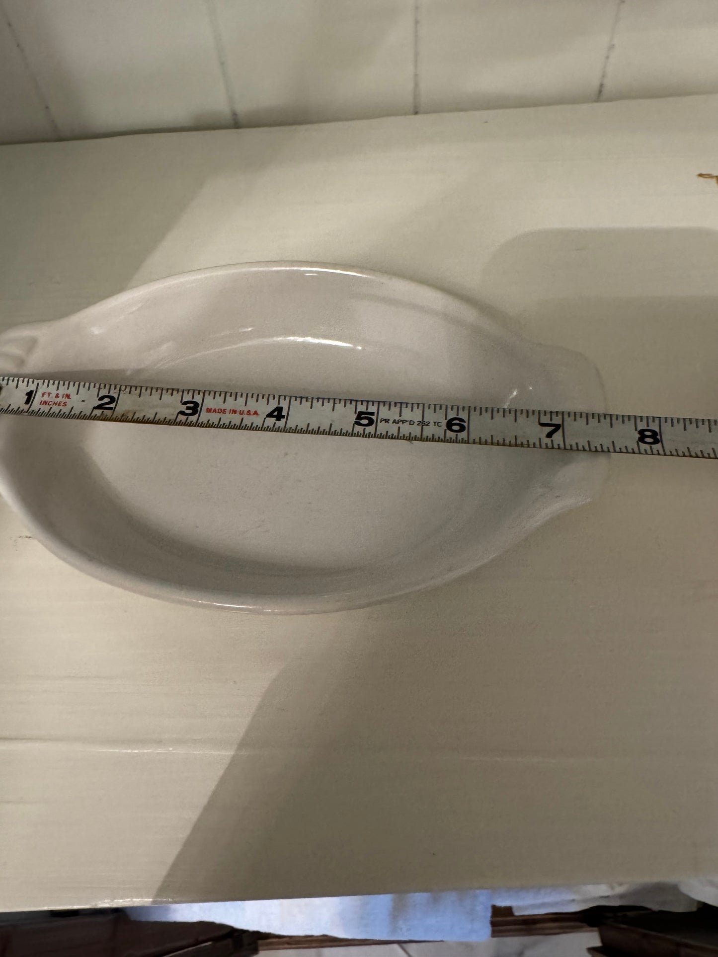 Dish  8" long x 4" wide
