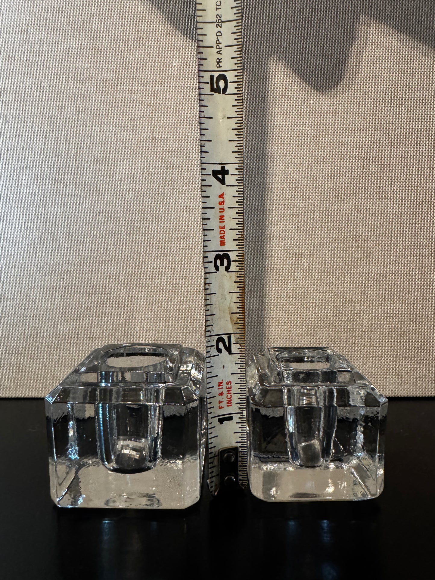 Candle holder  1.5" wide x 2" tall