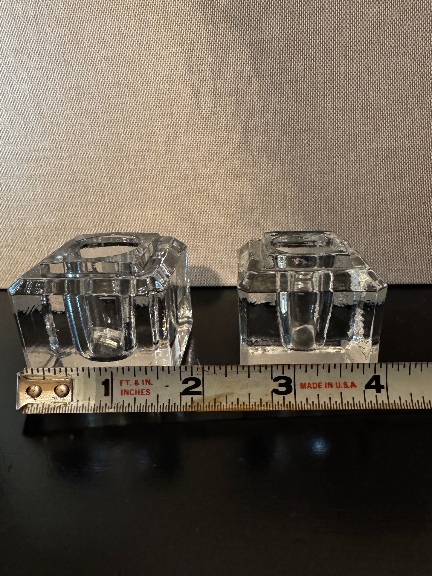 Candle holder  1.5" wide x 2" tall