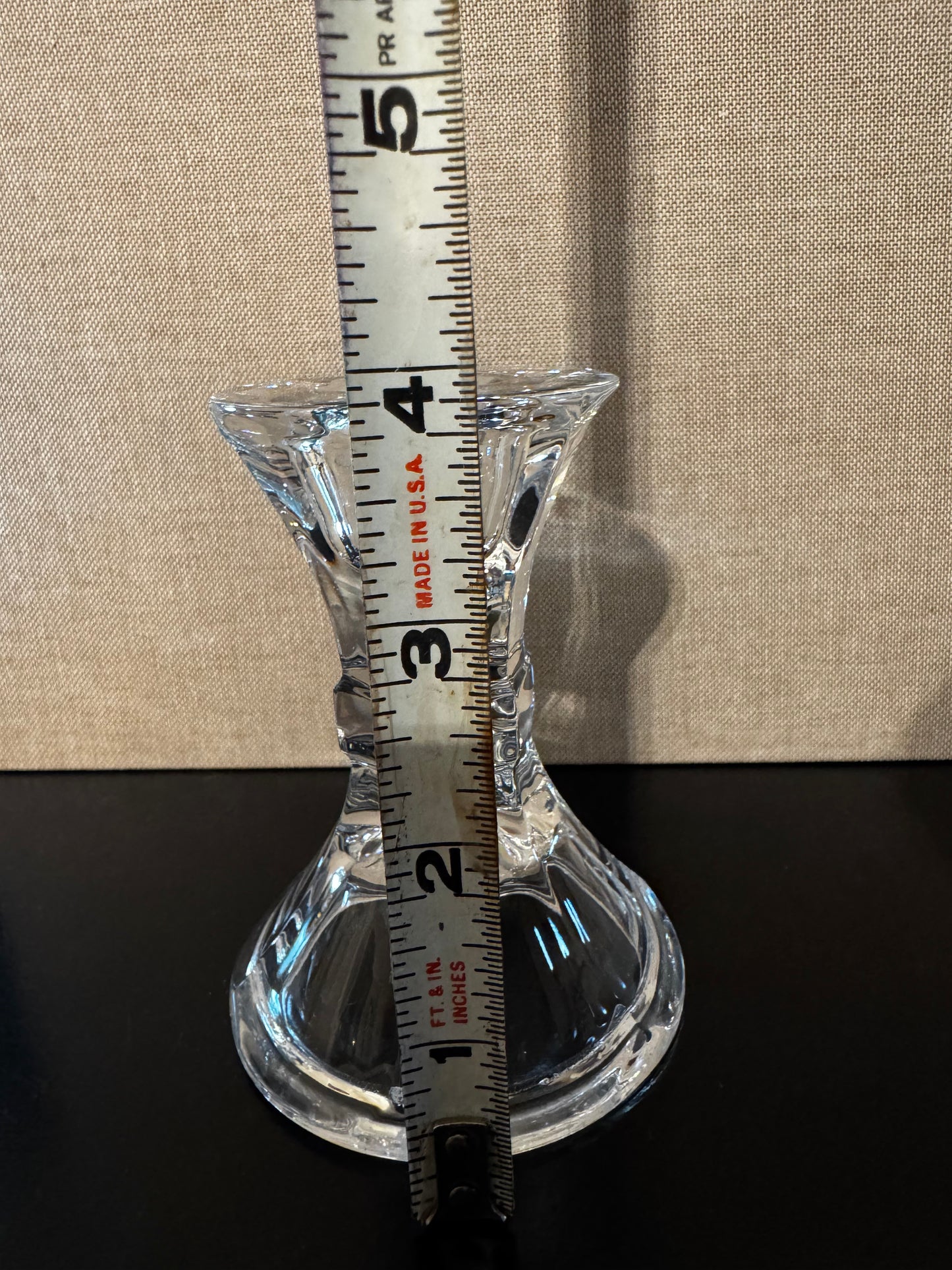 Candle holder  4" tall x 2.25" wide