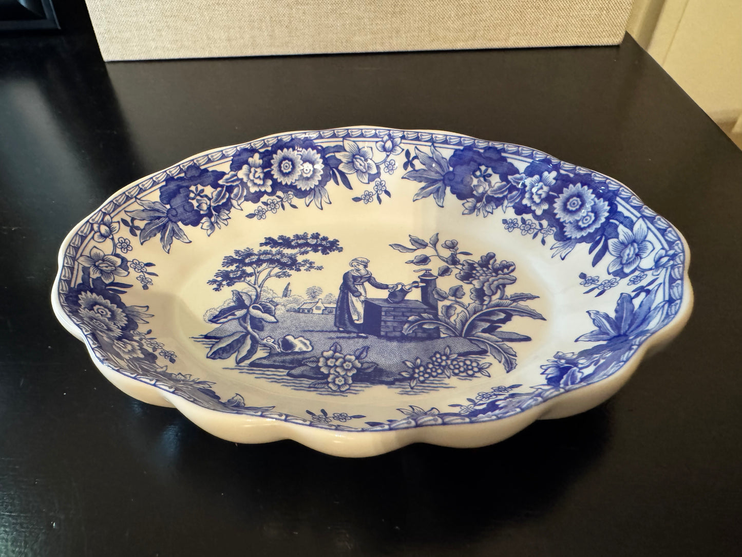 Trinket Dish Spode 5.5" x 4"