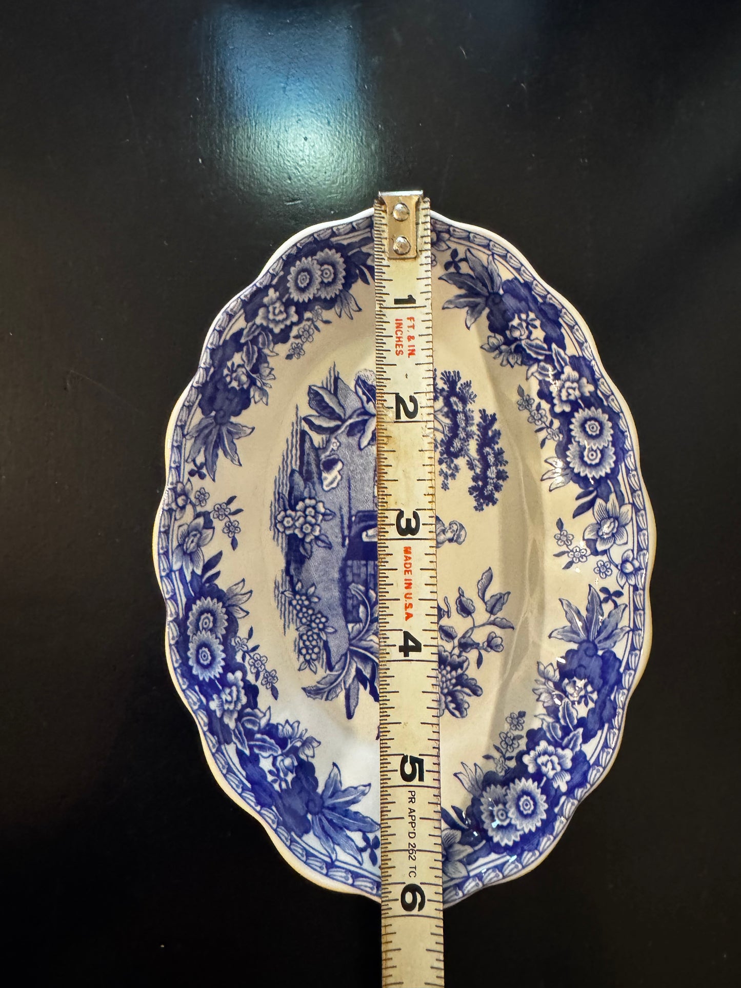 Trinket Dish Spode 5.5" x 4"