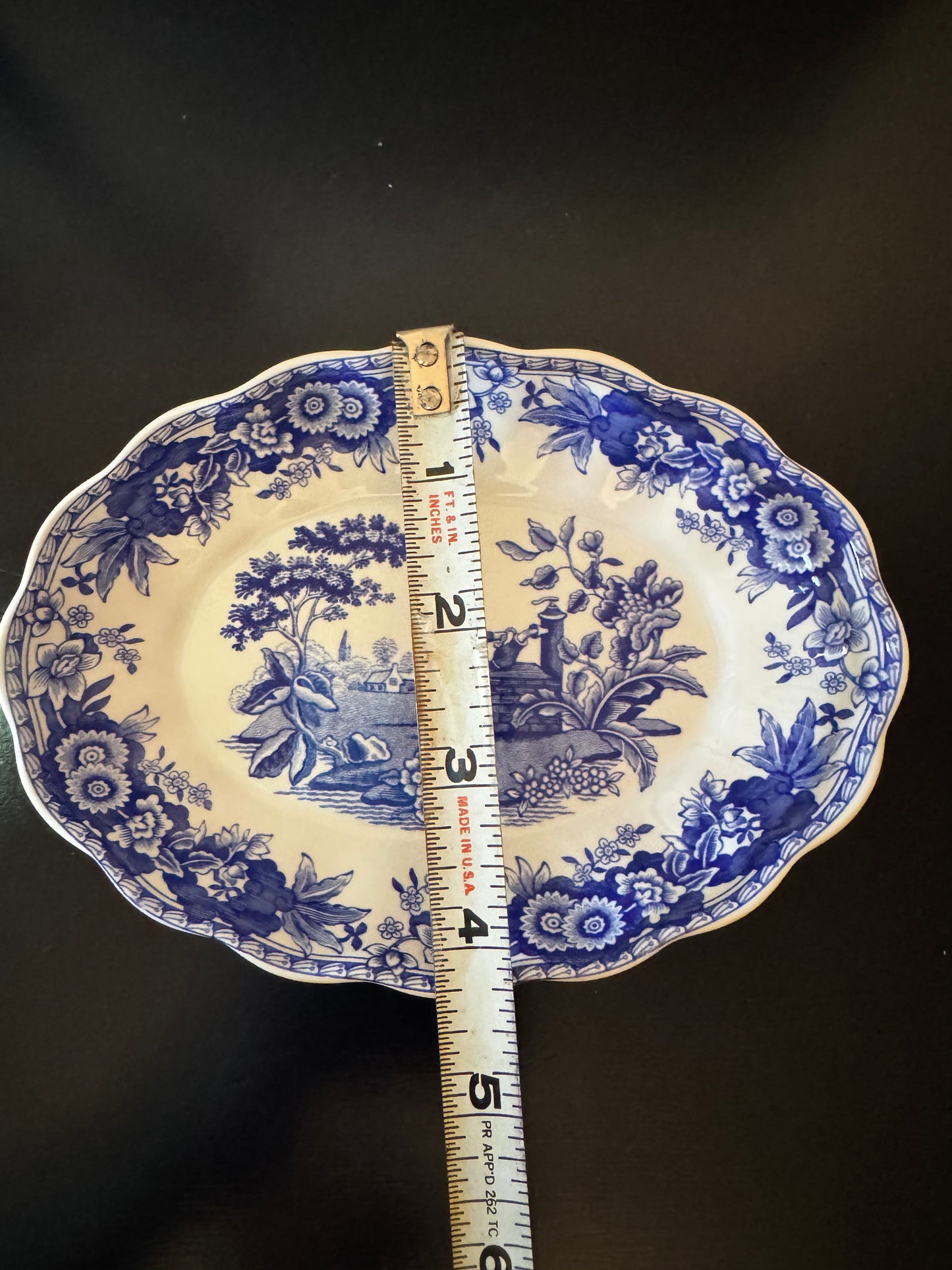 Trinket Dish Spode 5.5" x 4"