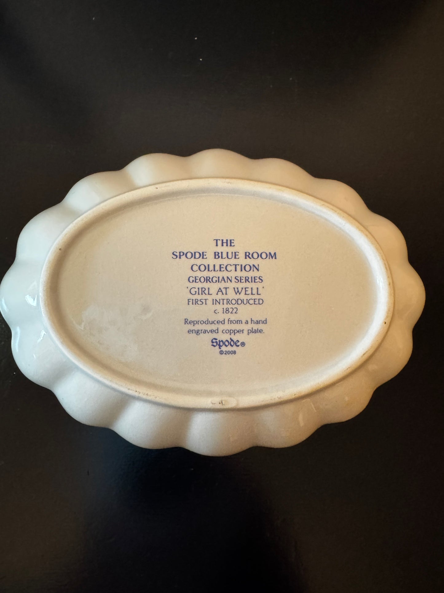 Trinket Dish Spode 5.5" x 4"