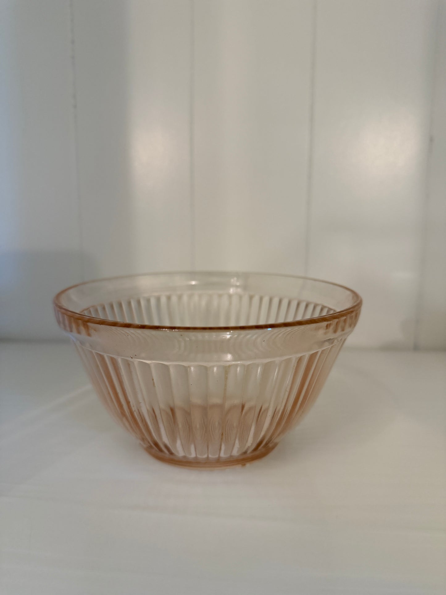 Depression Glass 1930s Ribbed Bowl