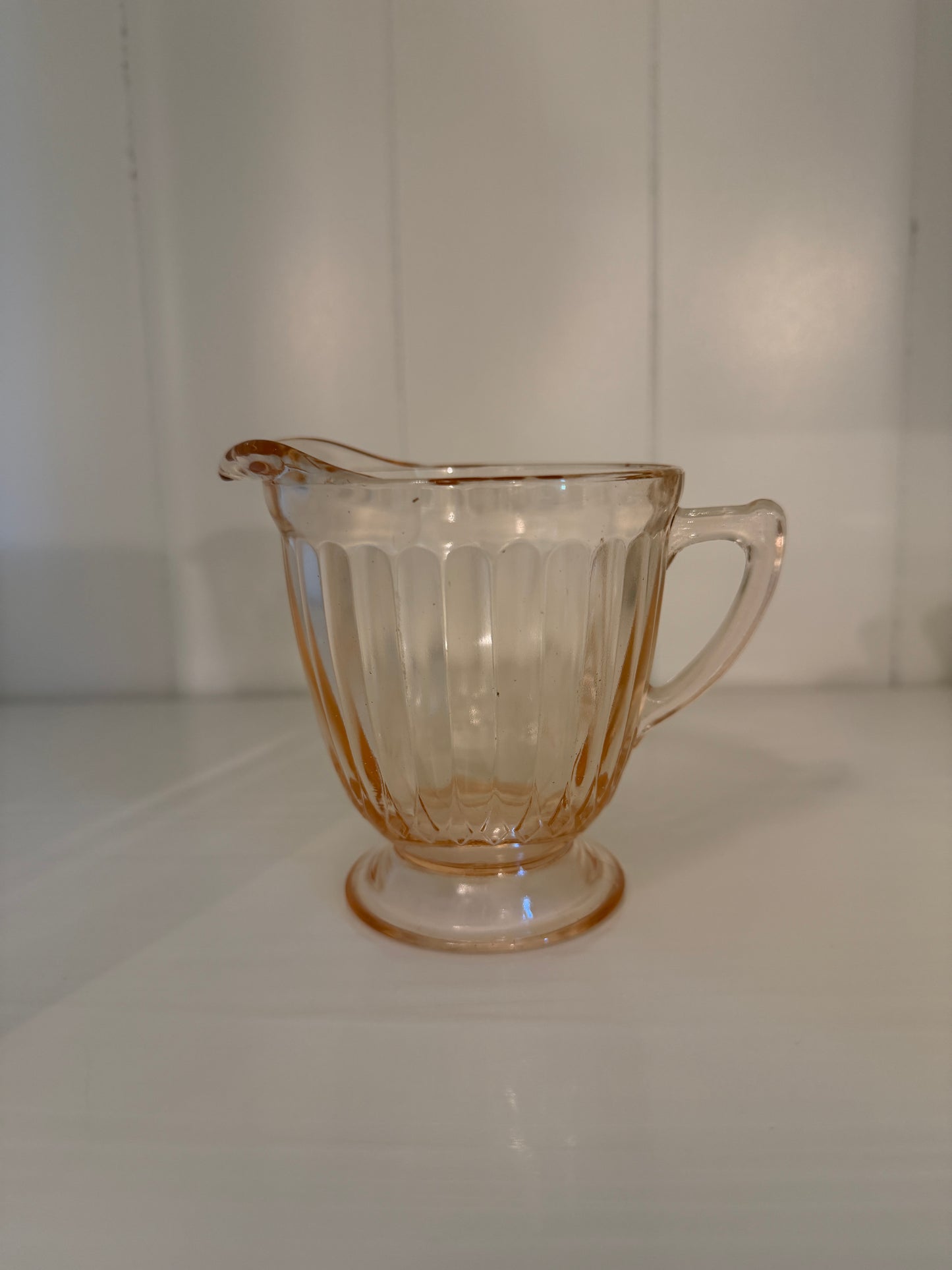 Pink Depression Creamer  4" x 3"