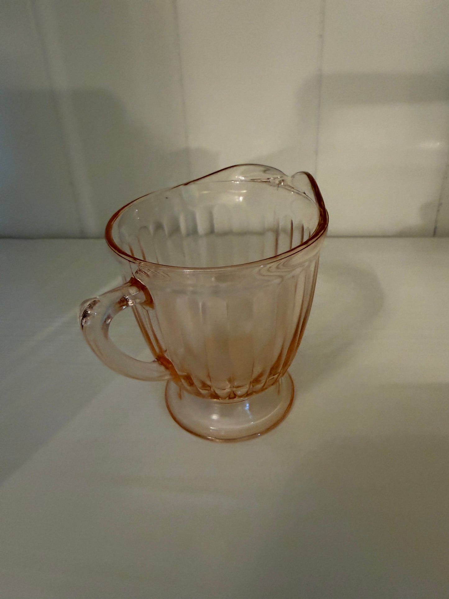 Pink Depression Creamer  4" x 3"