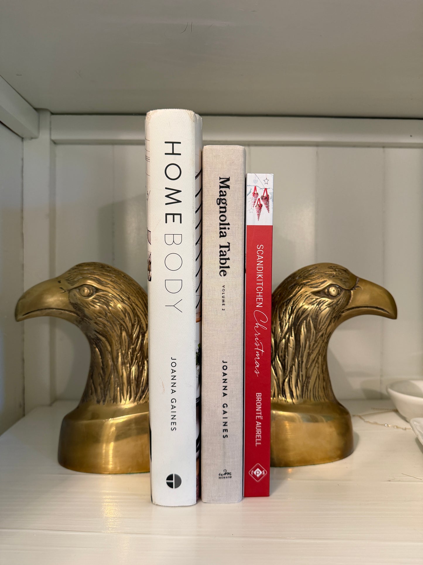 Vintage Brass American Eagle Bookends